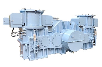 Gear unit for bucket elevator type continuous unloader